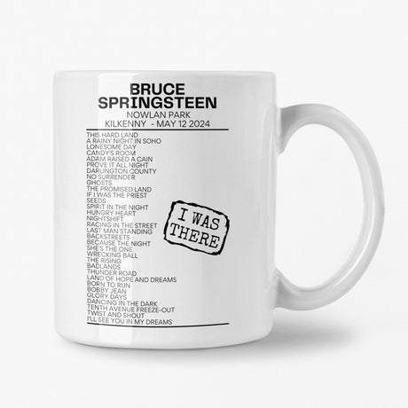 Bruce Springsteen Kilkenny May 12 2024 Replica Setlist Mug - I Was There - Setlist