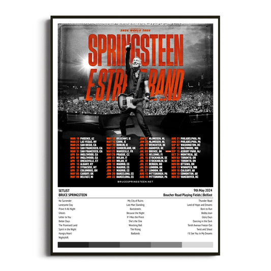 Bruce Springsteen Belfast Boucher Road Playing Fields 09 May 2024 Setlist...