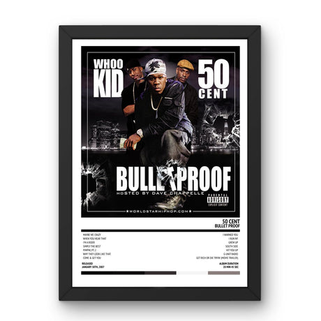 50 Cent - Bullet Proof (2007) Poster - Setlist