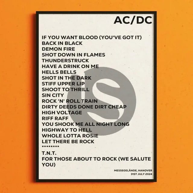 AC/DC Hanover 31st July 2024 - Gig Setlist - Setlist