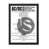 AC/DC Setlist 27 - 04 - 1991 - Belfast - Setlist