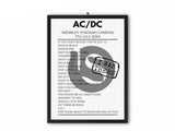 AC/DC Wembley Stadium July 7 2024 Setlist Poster - Setlist