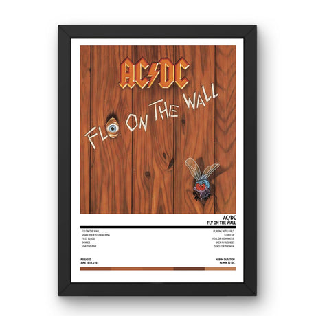 AC/DC - Fly On the Wall (1985) Poster - Setlist