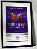 Aerosmith Deuces Are Wild Park Theater at Park MGM Las Vegas 10th February 2020 - Setlist Tour Poster - Setlist