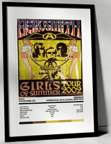 Aerosmith Girls of Summer Riverbend Music Center Cincinnati 20th September 2002 - Setlist Tour Poster - Setlist