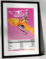 Aerosmith Just Push Play DTE Energy Music Theatre Clarkston 13th July 2001 - Setlist Tour Poster - Setlist