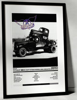 Aerosmith Pump Broome County Veterans Memorial Arena Binghamton 16th January 1990 - Setlist Tour Poster - Setlist