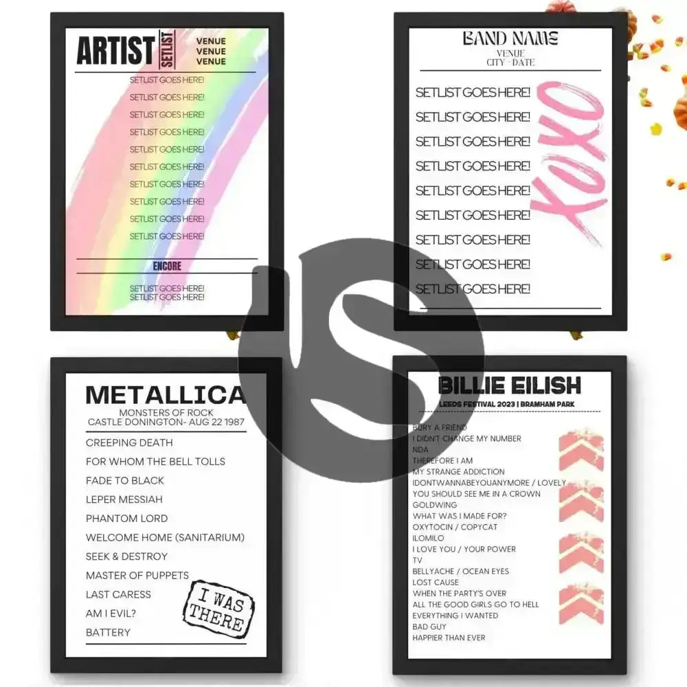 Any Custom Request - Replica Setlist Poster! - Setlist