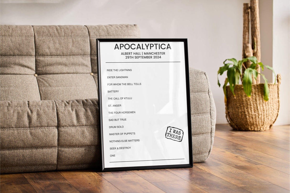 Apocalyptica 29th September 2024 Albert Hall Manchester I Was There - Setlist