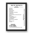 Arctic Monkeys Emirates Old Trafford Manchester 03 June 2023 Setlist Poster - Setlist