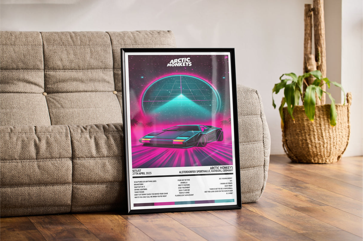 Arctic Monkeys The Car Alsterdorfer Sporthalle Hamburg 27th April 2023 - Setlist Tour Poster - Setlist