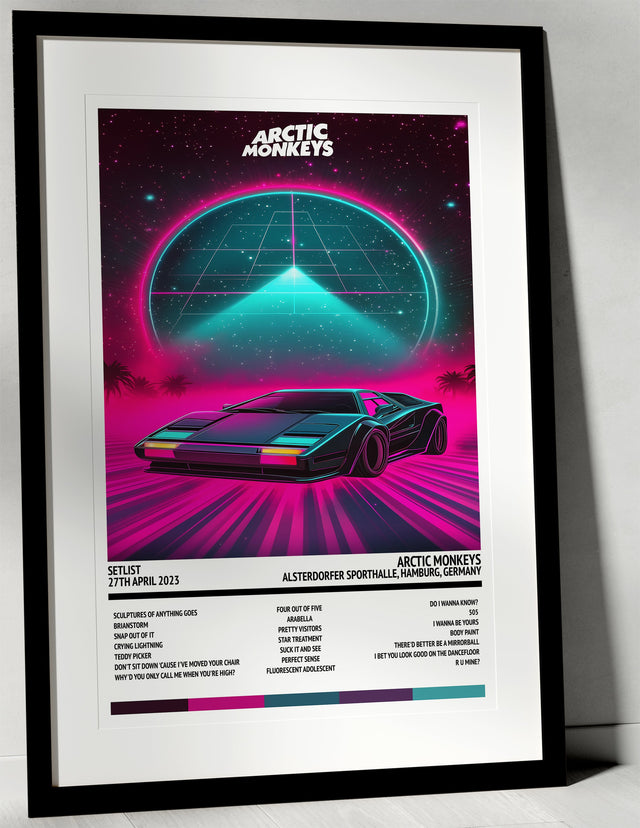 Arctic Monkeys The Car Alsterdorfer Sporthalle Hamburg 27th April 2023 - Setlist Tour Poster - Setlist