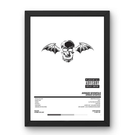 Avenged Sevenfold - Avenged Sevenfold (2007) Poster - Setlist