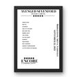 Avenged Sevenfold September 22, 2023 Bridgestone Arena Nashville Setlist Poster - Setlist