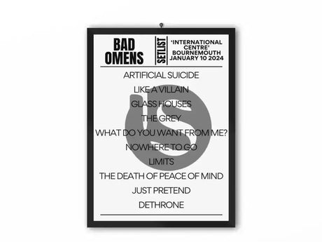 Bad Omens Setlist Bournemouth January 2024 - Setlist