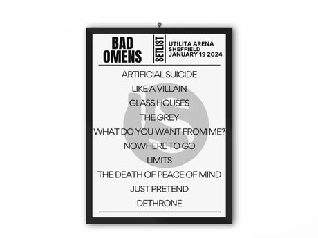 Bad Omens Setlist Sheffield January 2024 - Setlist