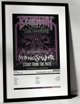 Beartooth EUR - UK Tour 2023 OVO Arena Wembley London 19th March 2023 - Setlist Tour Poster - Setlist