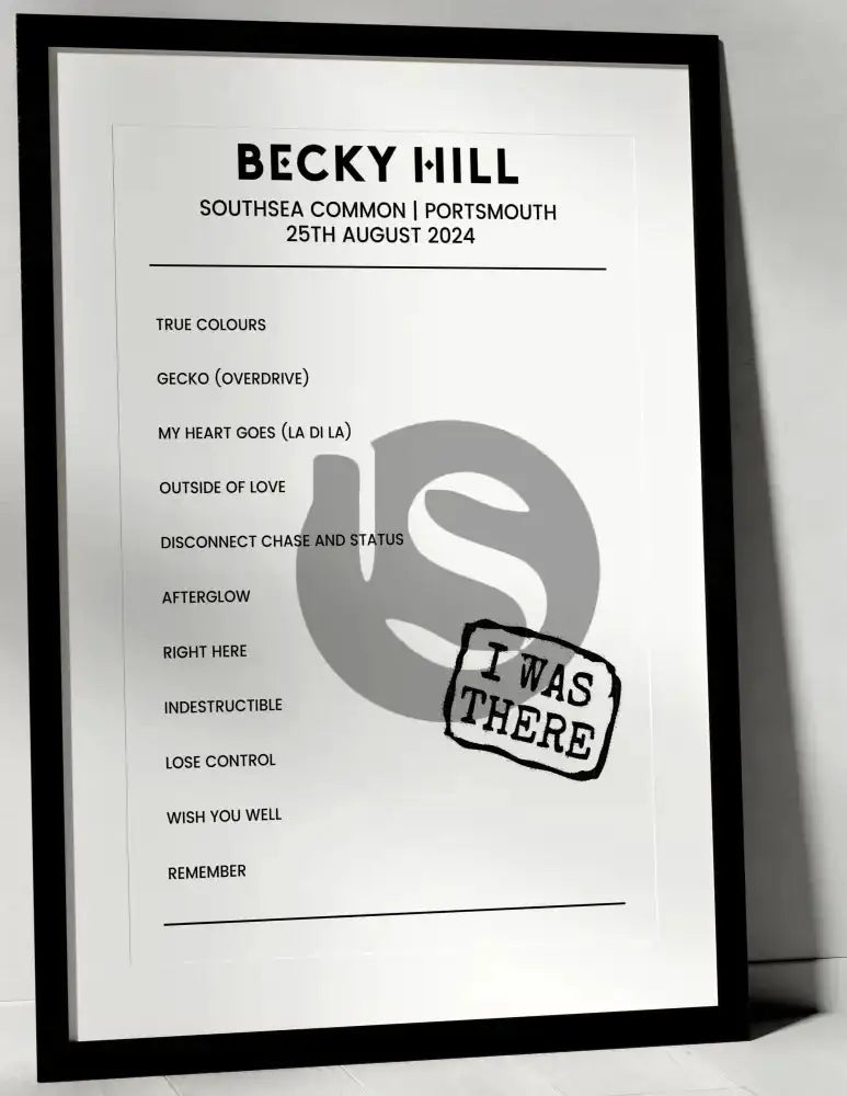 Becky Hill 25th August 2024 Southsea Common Portsmouth - I Was There - Setlist