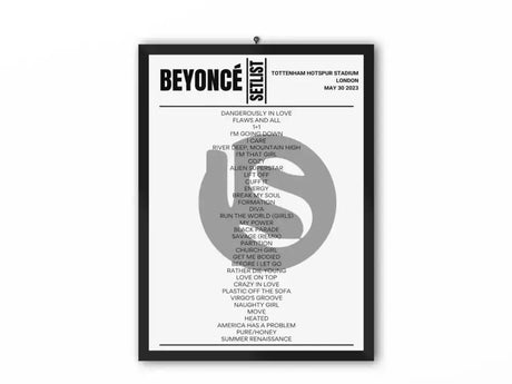 Beyoncé London Night 2 May 2023 Replica Setlist - Setlist