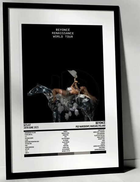 Beyoncé Renaissance World Tour PGE Narodowy Warsaw 28th June 2023 - Setlist Tour Poster - Setlist