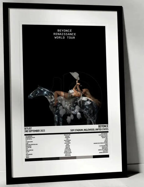 Beyoncé Renaissance World Tour SoFi Stadium Inglewood 2nd September 2023 - Setlist Tour Poster - Setlist