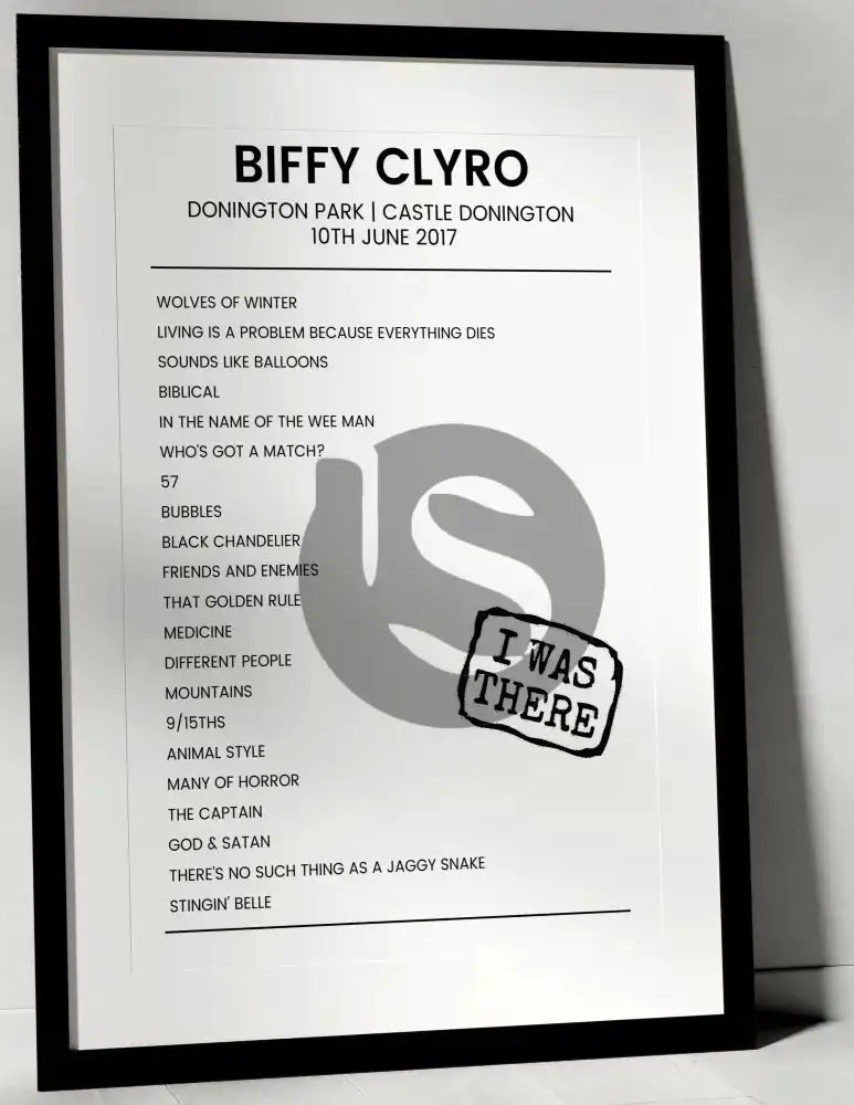 Biffy Clyro 10th June 2017 Donington Park Castle Donington - I Was There - Setlist