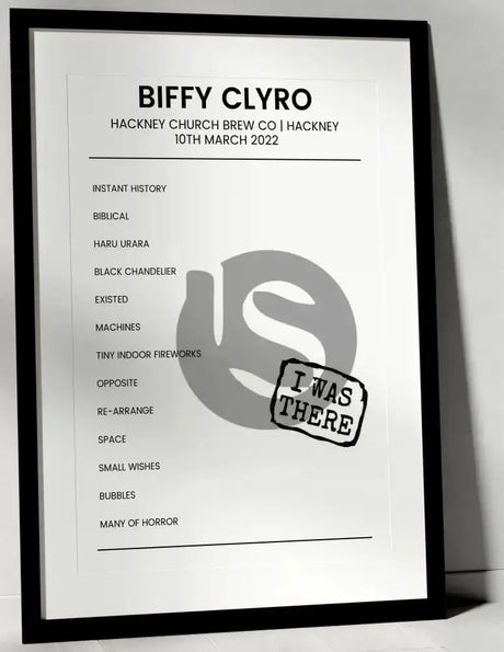 Biffy Clyro 10th March 2022 Hackney Church Brew Co Hackney - I Was There - Setlist