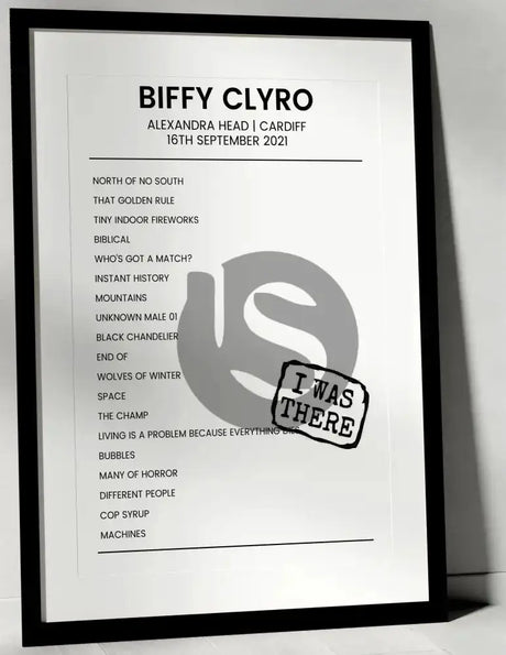 Biffy Clyro 16th September 2021 Alexandra Head Cardiff - I Was There - Setlist