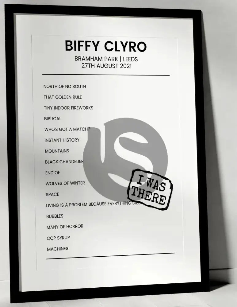 Biffy Clyro 27th August 2021 Bramham Park Leeds - I Was There - Setlist