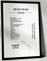 Billie Eilish 29th August 2023 Electric Ballroom London Setlist Poster - Setlist