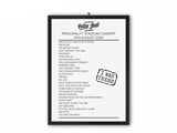 Billy Joel Cardiff August 2024 - Setlist Poster - Setlist