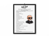 Billy Joel Cardiff August 2024 - Setlist Poster - Chibi Style! - Setlist