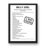 Billy Joel May 09, 2024 Madison Square Garden New York Setlist Poster - Setlist