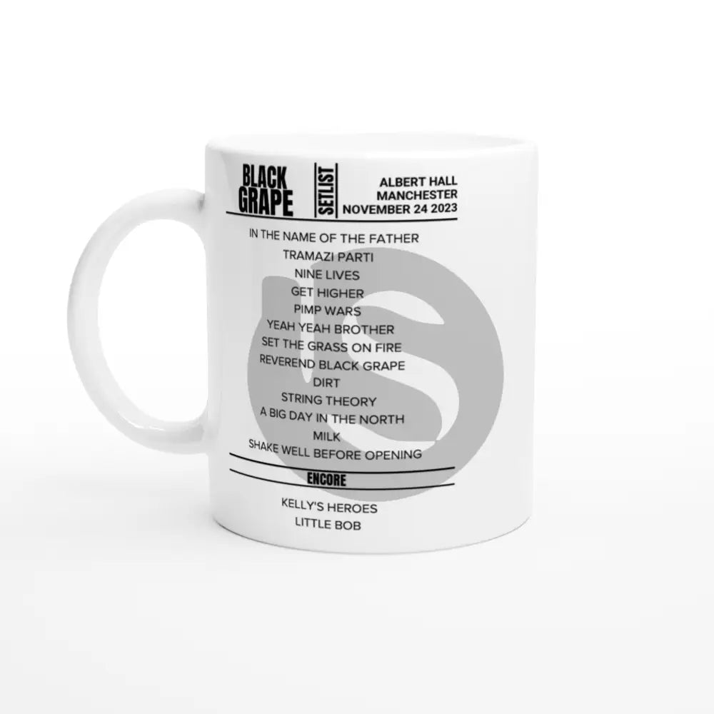 Black Grape Manchester November 2023 Setlist Mug - Setlist