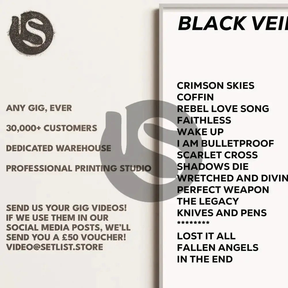 Black Veil Brides London 25th February 2023 - Gig Setlist - Setlist