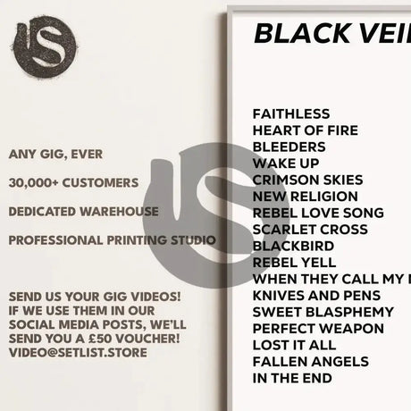 Black Veil Brides London 30th October 2024 - Gig Setlist - Setlist