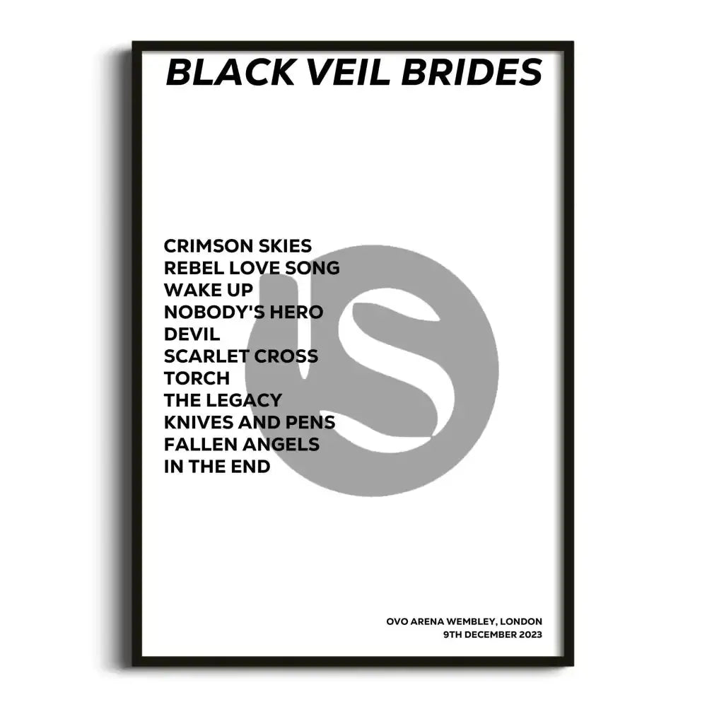 Black Veil Brides London 9th December 2023 - Gig Setlist - Setlist