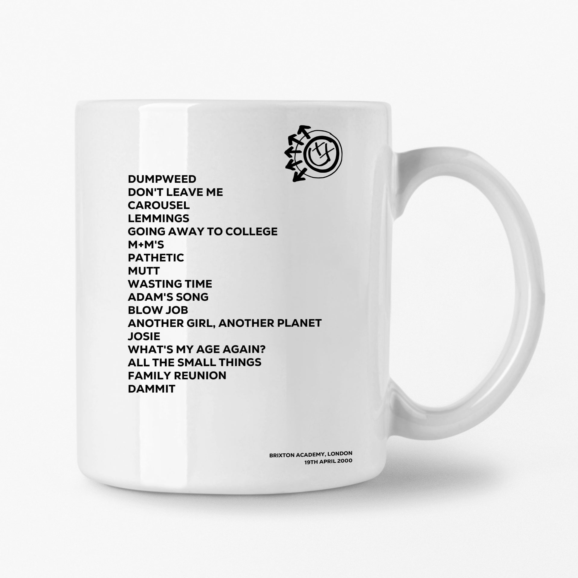 blink‐182 London 19th April 2000 Setlist Mug - Setlist