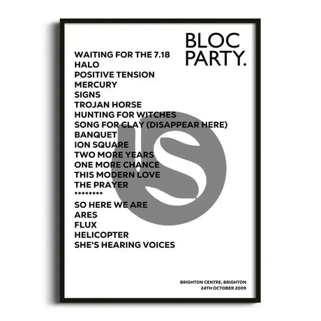 Bloc Party Brighton 24th October 2009 - Gig Setlist - Setlist