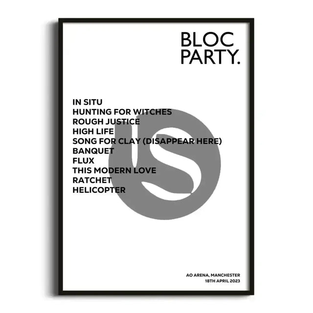 Bloc Party Manchester 18th April 2023 - Gig Setlist - Setlist