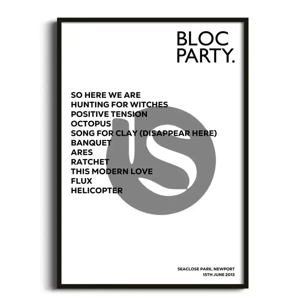 Bloc Party Newport 15th June 2013 - Gig Setlist - Setlist