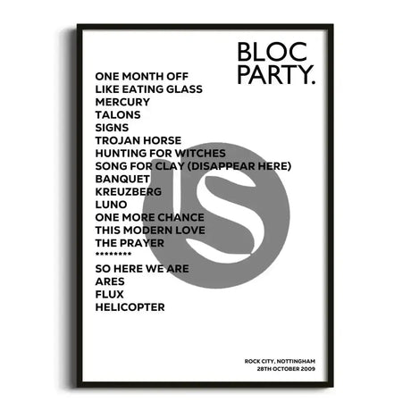 Bloc Party Nottingham 28th October 2009 - Gig Setlist - Setlist