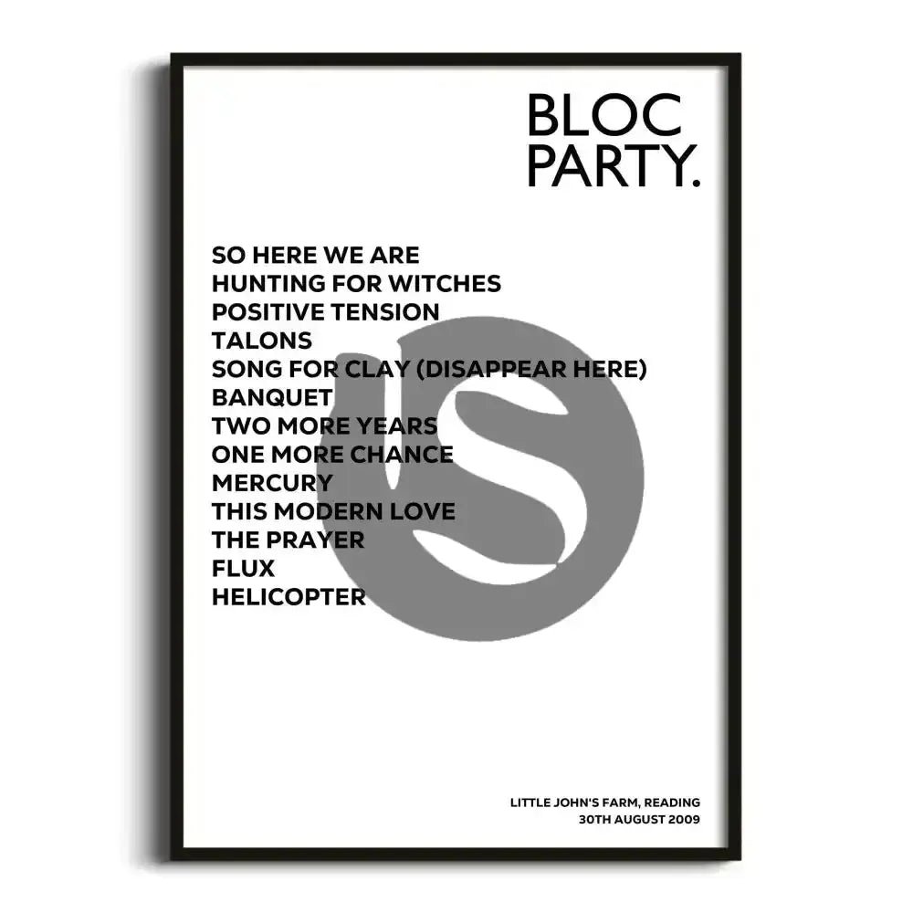 Bloc Party Reading 30th August 2009 - Gig Setlist - Setlist