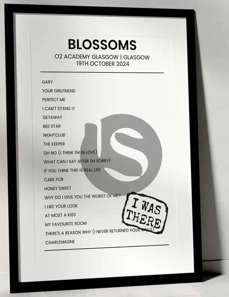 Blossoms 19th October 2024 O2 Academy Glasgow Glasgow - I Was There - Setlist