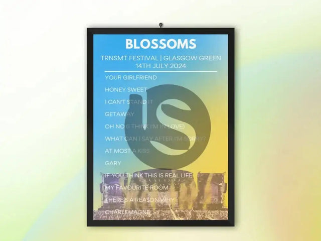 Blossoms TRNSMT Festival 2024 - Setlist Poster - Setlist