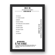 Blur Eventim Apollo London 25 July 2023 Setlist Poster - Setlist