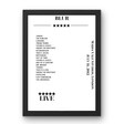 Blur Maida Vale Studios London 31 July 2012 Setlist Poster - Setlist