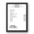 Blur Mode London 20 March 2015 Setlist Poster - Setlist