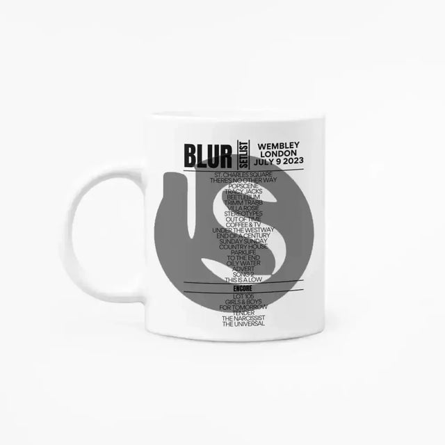 Blur Wembley July 9 2023 Setlist Mug - Setlist