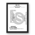 Blur Wembley Stadium London 8 July 2023 Setlist Poster - Setlist